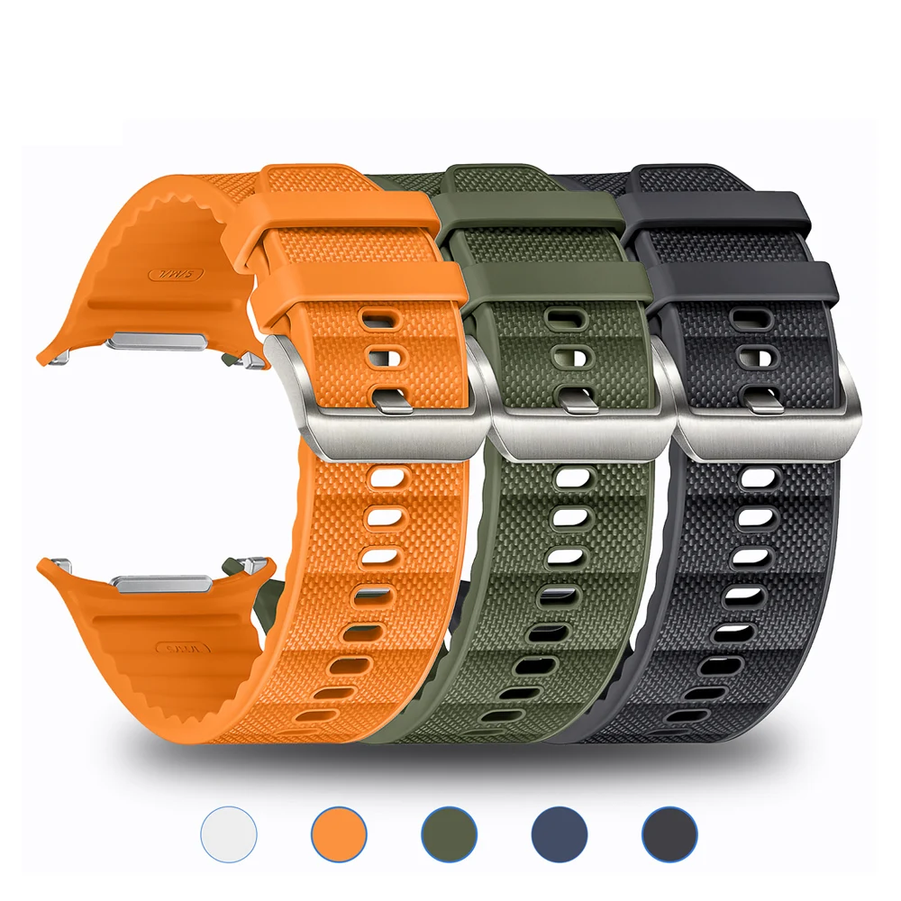 Premium Silicone and Nylon Watch Band - Functional Strap