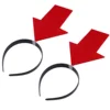 2 Pcs Funny Props Costumes Headdress Hair With Arrowhead Girl Decorative Cloth Band Hoops Headband Miss Fashion 1