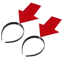 2 Pcs Funny Props Costumes Headdress Hair With Arrowhead Girl Decorative Cloth Band Hoops Headband Miss Fashion 1