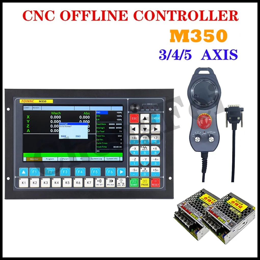 

CNC M350 3/4/5 axis independent offline controller, support closed-loop stepper servo/ATC controller, replace DDCSV3.1MPG