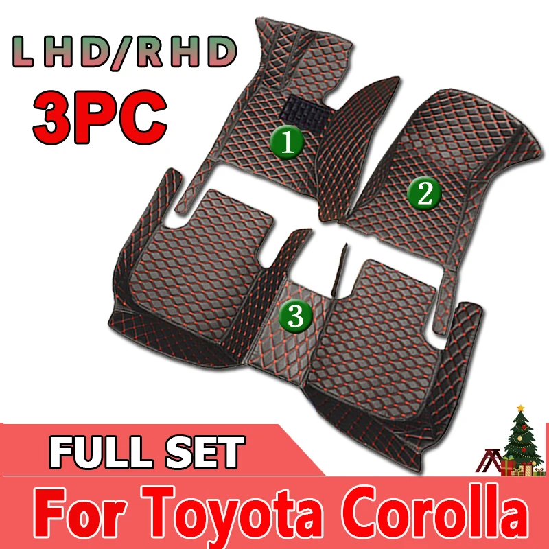 

For Toyota Corolla X 10th E140 E150 2013 2012 2011 2010 2009 2008 2007 Car Floor Mats Accessories Leather Carpets Waterproof