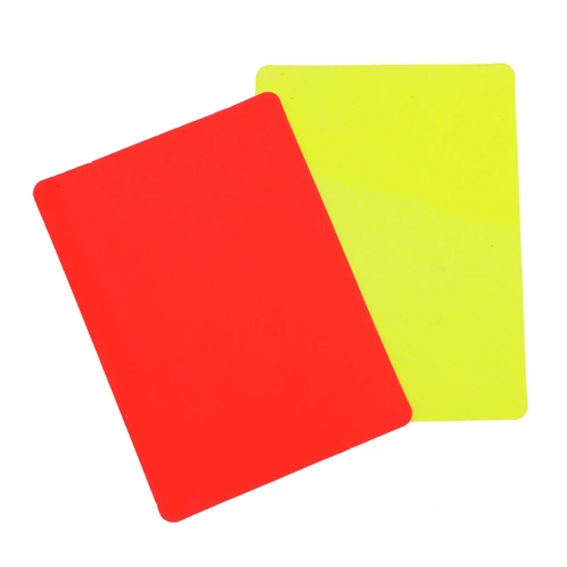 

Sports Referee Set Soccer Warning and Ejection Cards Set Referee Cards, Sports Football Referee Redness Yellow Card Set