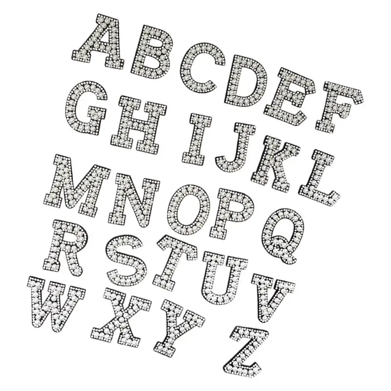 Klebebrief mit Kunstperlen und Strasssteinen für Kleidung und Accessoires D2RD – Detail 10