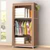 Simple Wardrobe Foldable Dustproof Storage Cabinet Household StudentS Bedroom Minimalist Wardrobes Non Woven Closet Organizer 2