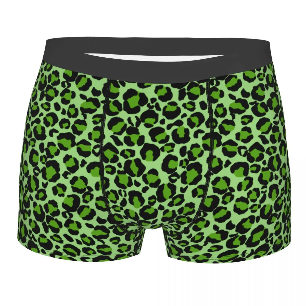 

Custom Green Leopard Cheetah Skin Printed Boxers Shorts Men Animal Briefs Underwear Novelty Underpants