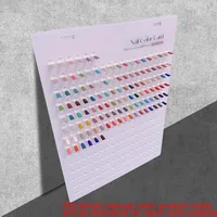Gel vernis à ongles avec nuanciers, tableau de comparaison détachable pour l'art des ongles en acrylique, pour les nouveaux styles, présentoir à ongles 6
