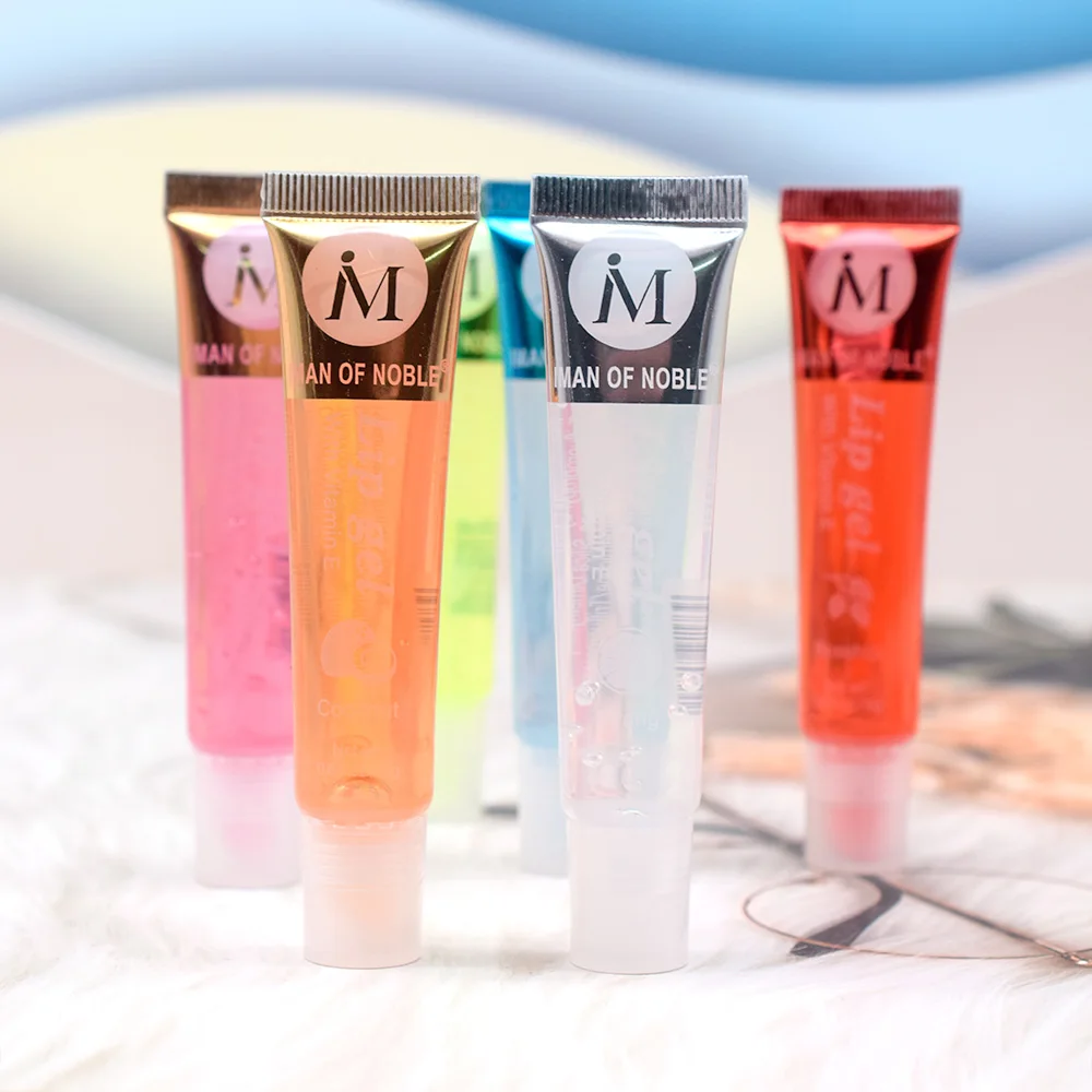 1PC Random Fruit Flavor Glossy Lip Oil Set Clear Hydrating Moisturizing Lip Gloss Women Lips Makeup Wholesale 2