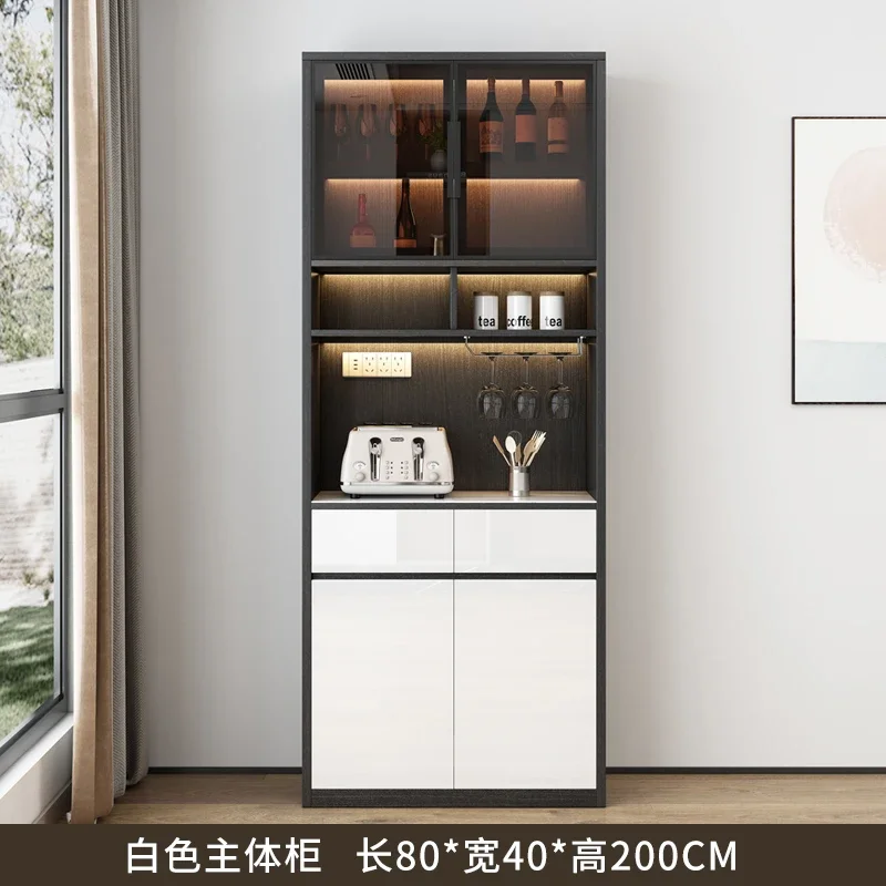 Tea Bar Wine Cabinet Modern Simple Side High Cabinet Luxury Living Room Dining Room Storage Locker Home Furniture KMWC