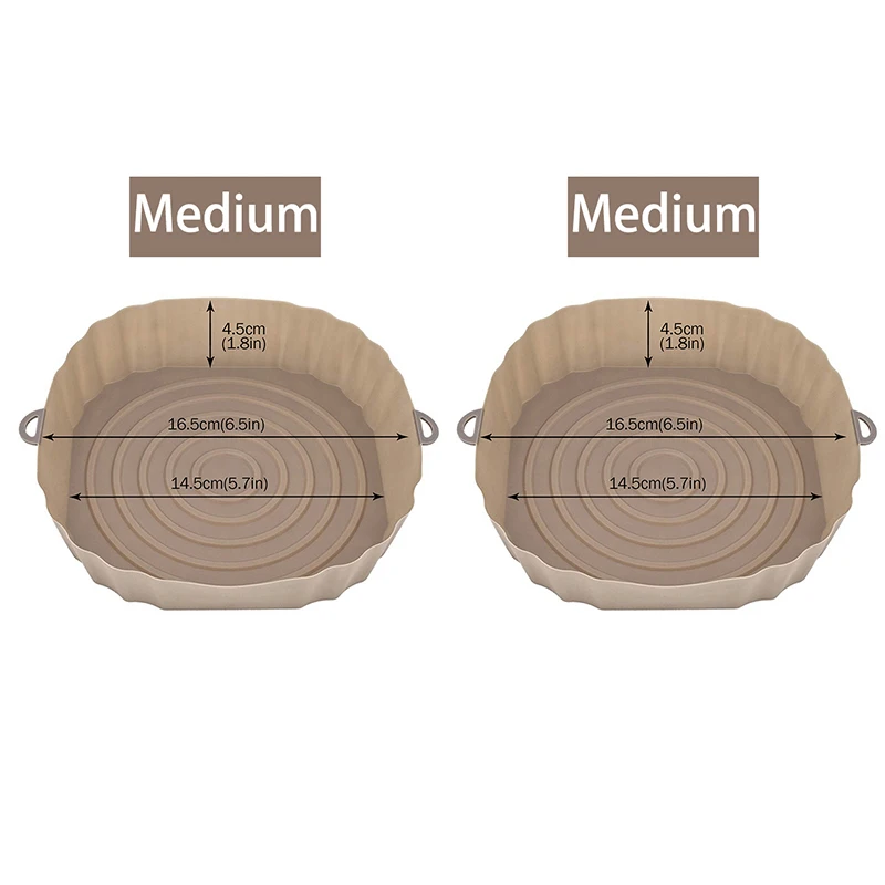 Brown-Medium-2PCS