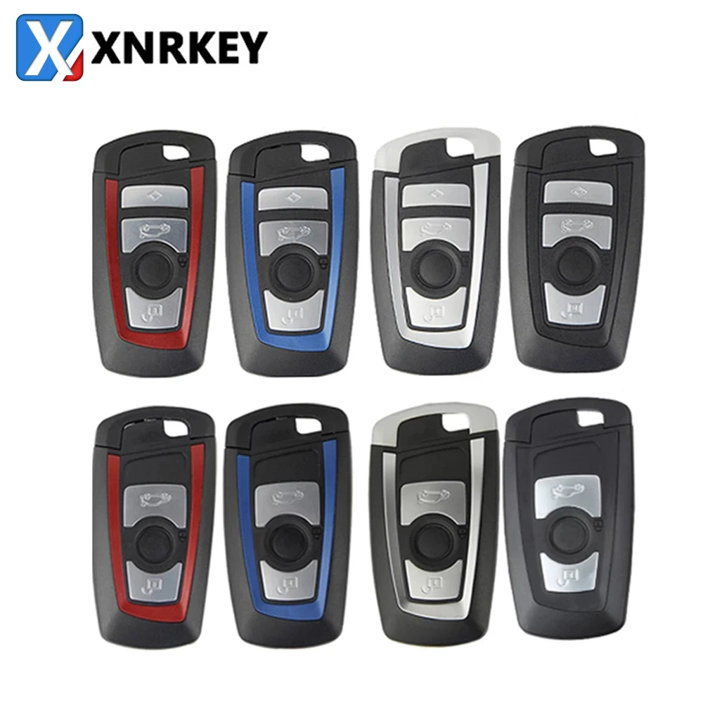 XNRKEY 3/4B Remote Smart Car Key Shell Fob for BMW CAS4 F System 3 5 7 Series E90 E92 E93 X5 F10 F20 F30 F40 Key Case Cover