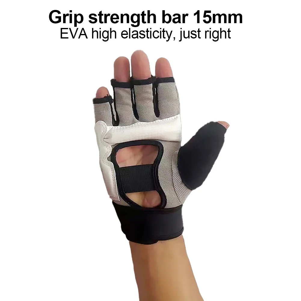 Half Finger Boxing Gloves PU Leather MMA Fighting Kick Boxing Gloves Karate Muay Thai Training