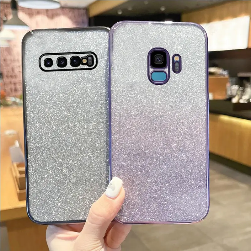 Custodia Porta Glitter S10 Per Samsung Galaxy S10 Plus S 10 Plus S10 Note10 20 Ultra Plus Coque Cover S21Fe S 20 Fe S23Fe