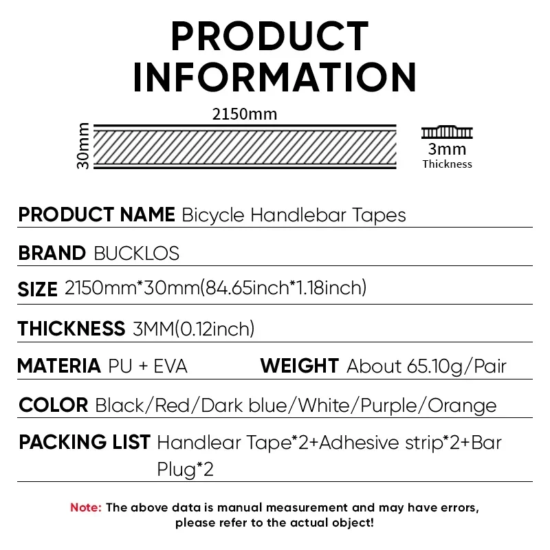 Bike Handlebar Tape BUCKLOS Road Bike Handlebar Tapes Non Slip Gravel Bicycle Bar Tape Speed Race Cycling Handle Wrapper Strap Soft Bar Cover Ribben