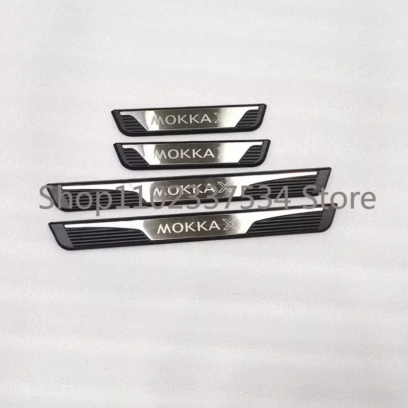 Pack Of 4 Car Door Sill Protector For Op-EL Vauxhall Mokka X - View #8