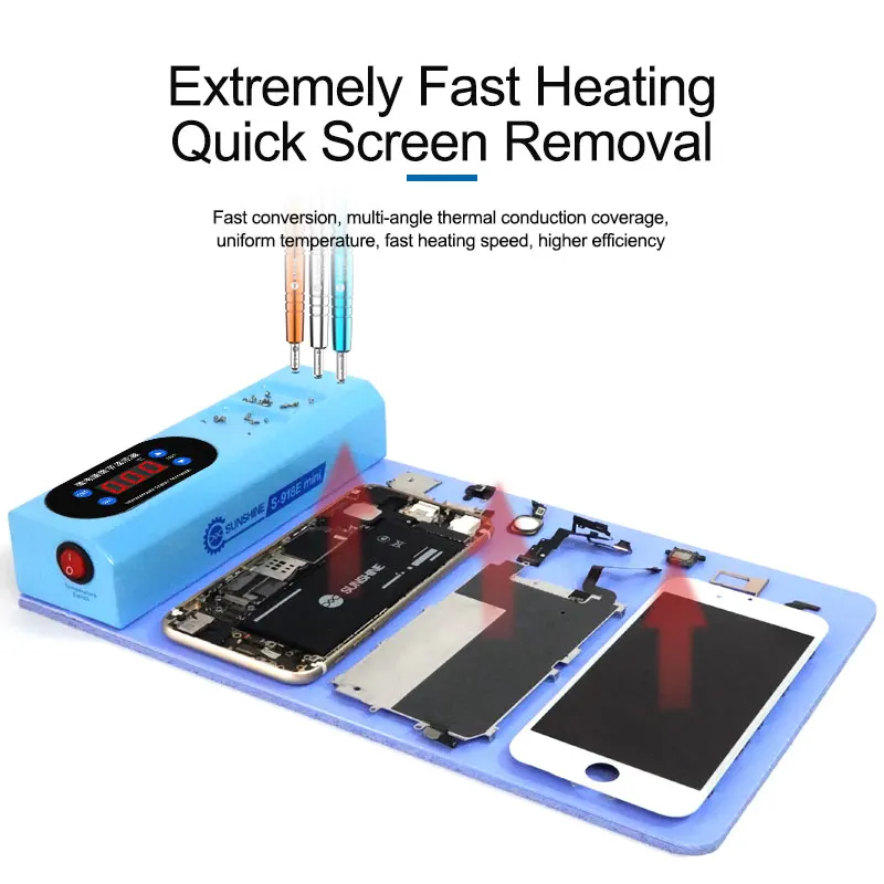 SUNSHINE S-918E MINI LCD Screen Separator for Mobile Phone Repair Fast Heating Quick Screen Removal Machine