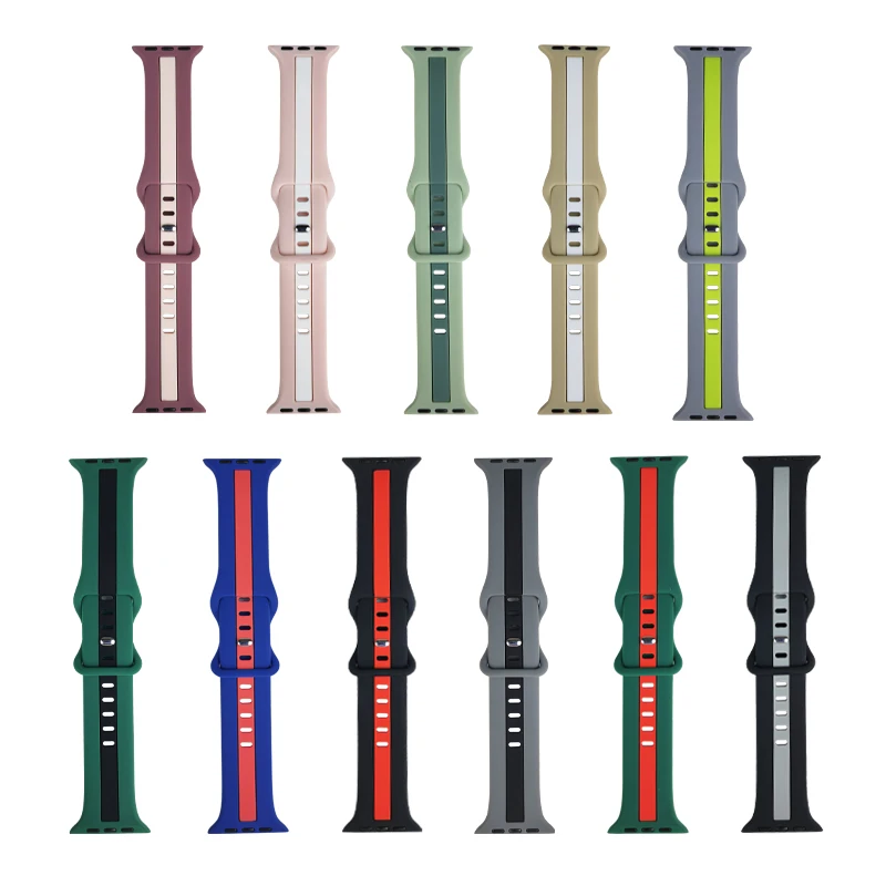 

Bracelet for Apple Watchband 44mm band 40mm 38mm 42mm 41mm 45mm 49mm Strap for iwatch Silicone Strap 8 7 6 5 4 3 SE watch band