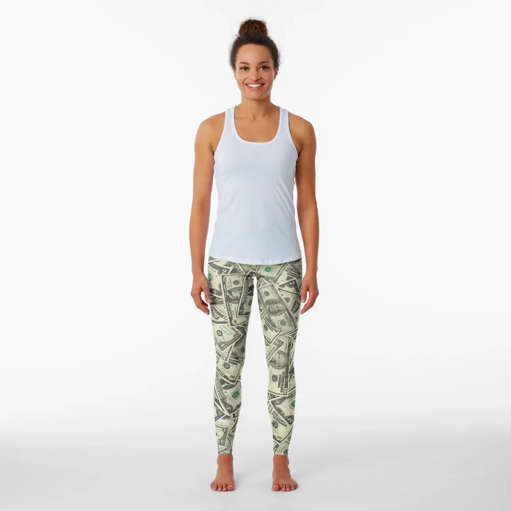 All US Dollar Bills in One Gift Leggings push up legging Women's tights Clothing fitness Womens Leggings