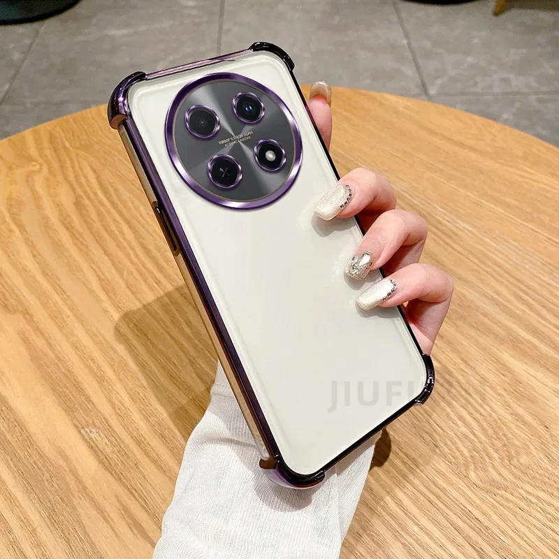 Enhanced Clear Electroplate Shockproof Bumper Case - Premium Soft Protective Back Cover