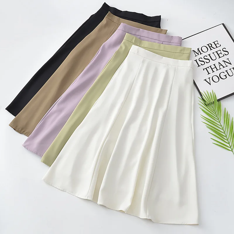 Plus Size Skirt Summer New Style Stylish 100KG Casual A-line Skirt Umbrella Skirt For Women 7368