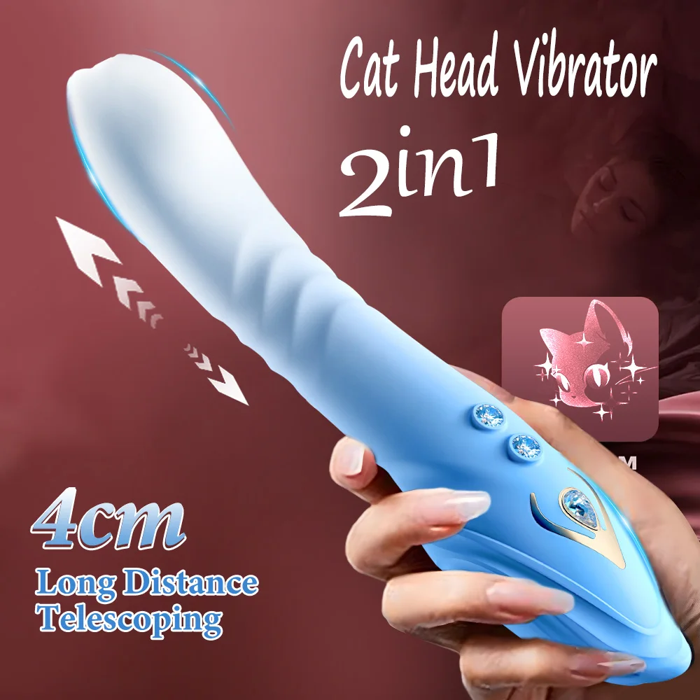 Stoßdildo Vibrator G-Punkt Vibrator Klitoris Stimulator mit Vibrationsmodus Frauen Sexspielzeug Orgasmus Vergnügen