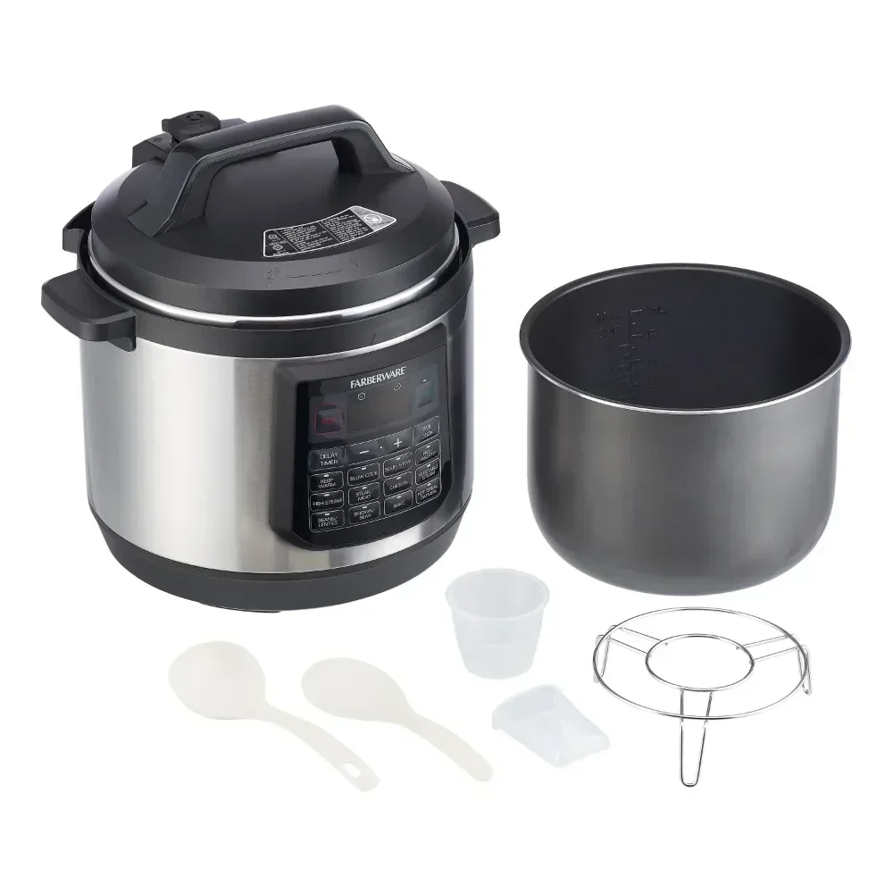 8-quart 7-in-1 programmable rice cooker with 12 preset functions and LED display, suitable for kitchens and dormitories 2