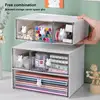 Desktop Storage Box Organizer Drawer Type Transparent Acrylic Desk Stationery Hand Account Storage Rack Desk Simple Pen Holder 2