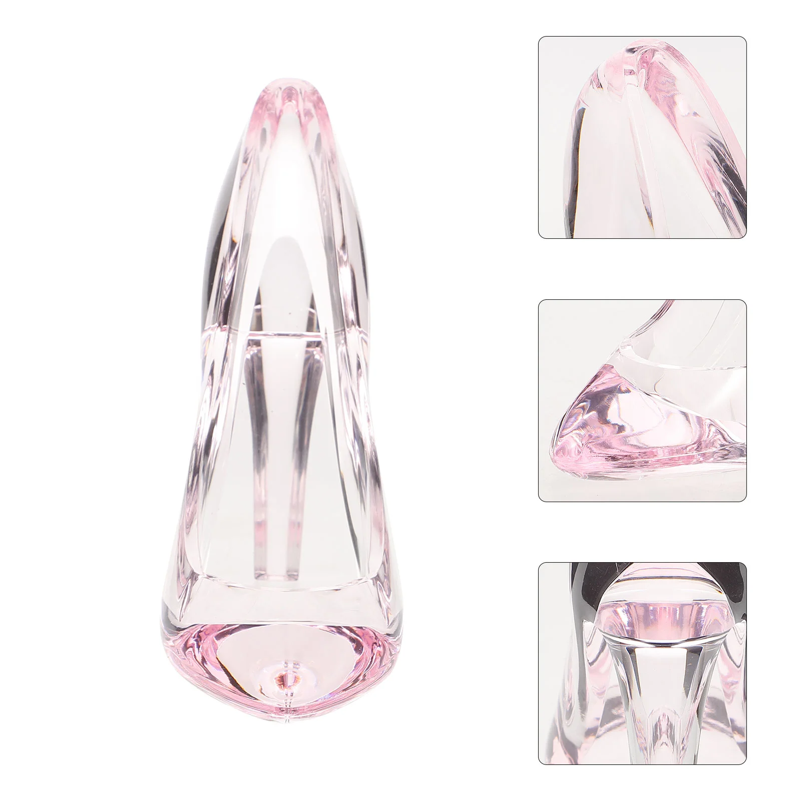 

Slippers Decorative High Heel Shoe Storage Mini Princess Figurine Glass Crystal Ornament Practical Statue
