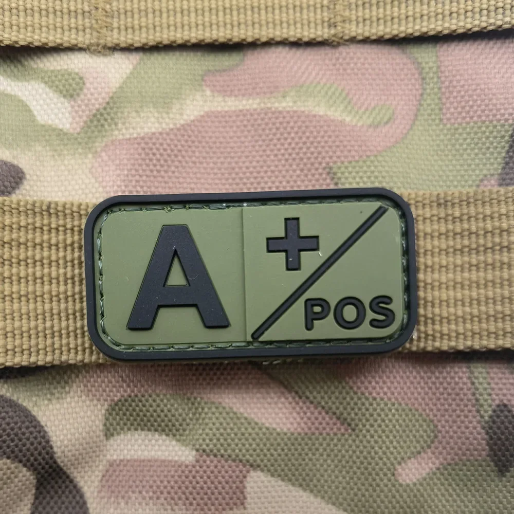 Наружная искусственная спасательная ПВХ медаль в виде крови A + B + AB + A- B-нашивка для одежды в виде крови, тактическая одежда для улицы