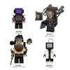New Mini Skibidi Toilet Man Figure Anime Block Toys TvMan Plus Titan Cameraman Speakerman Bricks Model Toy Kid Birthday Gifts 6