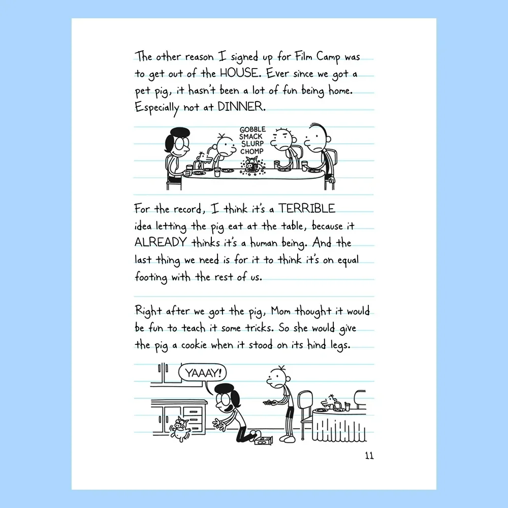 11 books/set Diary of a Wimpy Kid Inspirational growth Bestsellers Novels Humorous comic book 3