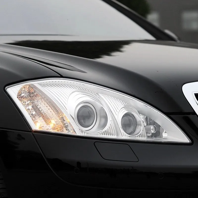 Für Mercedes-Benz S Klasse W221 2006-2009 Auto Scheinwerfer Objektiv Lampe Abdeckung Shell S300 S350 S400 S500 S600 2006 2007 2008 2009 – Detail 2