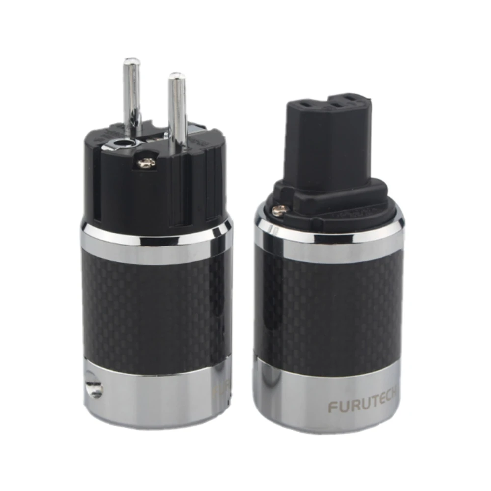 Spina Schuko HI-FI Rodiata + Connettore IEC C15 Per Cavo Alimentazione Audiofilo – Fai Da Te Hi-End