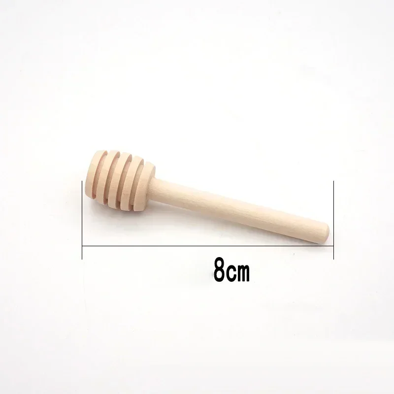 Wooden Spoon 20pcs Honey Stir Bar Mixing Handle Jar Spoon Honey Kitchen Accessories