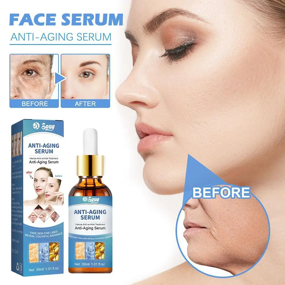 

30ml Collagen Boost Anti Wrinkle Moisturizing Essence Removal Smooth Lines Anti Fine Age Serum Brighten Fade Lifting Firming Wri