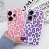 For Redmi 13 4G Phone Case Brown Leopard Print Soft Silicone TPU Cover Colorful Marble Fundas For Xiaomi Redmi 13 Redmi13 Coque 4