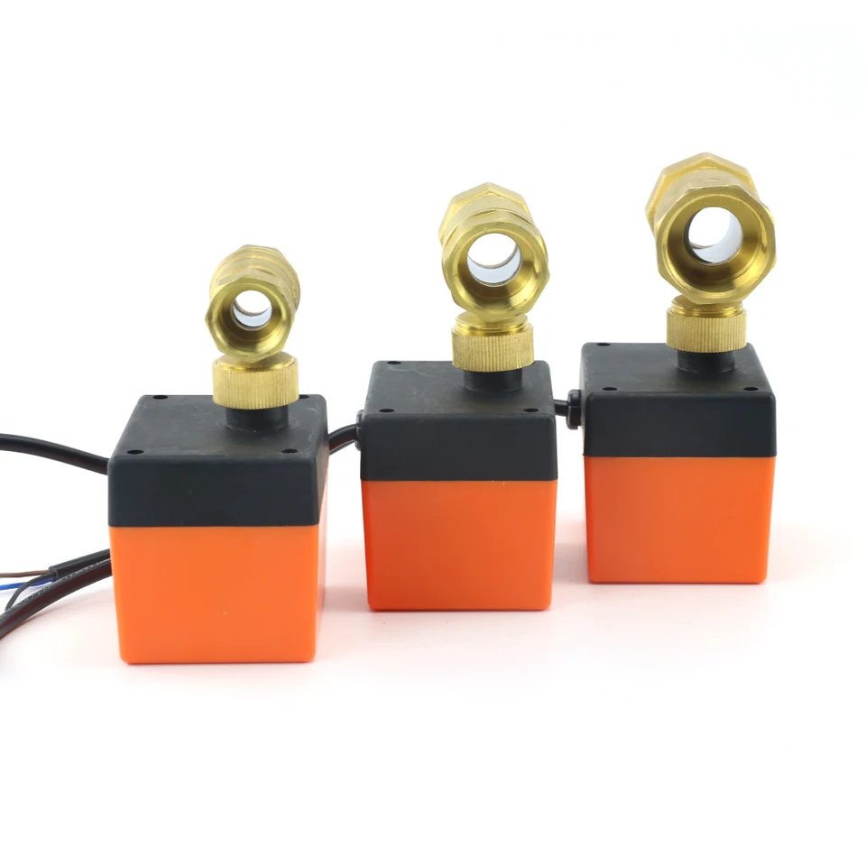 Valvola A Sfera Motorizzata 3/4' DN20 AC220V - 2 Fili, Ritorno Automatico NC (normalmente Chiusa) - Ottone