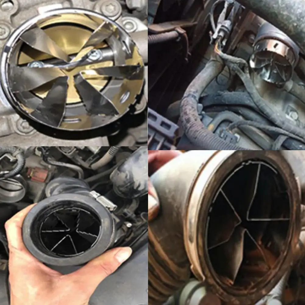 Car Turbocharger Adapter Air Intake Gas Fuel Saver Accelerator Saver Fan Modified Fuel Fan Turbine Adaptor Intake C5B4