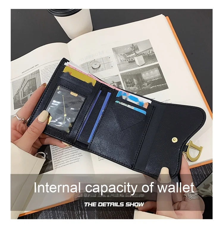 Neue Kartentasche für Damen, klein und modisch, Krokodilmuster, große Kapazität, mehrere Kartenpositionen, ultradünn, Zero Wallet, kurzer Stil_voghion.com