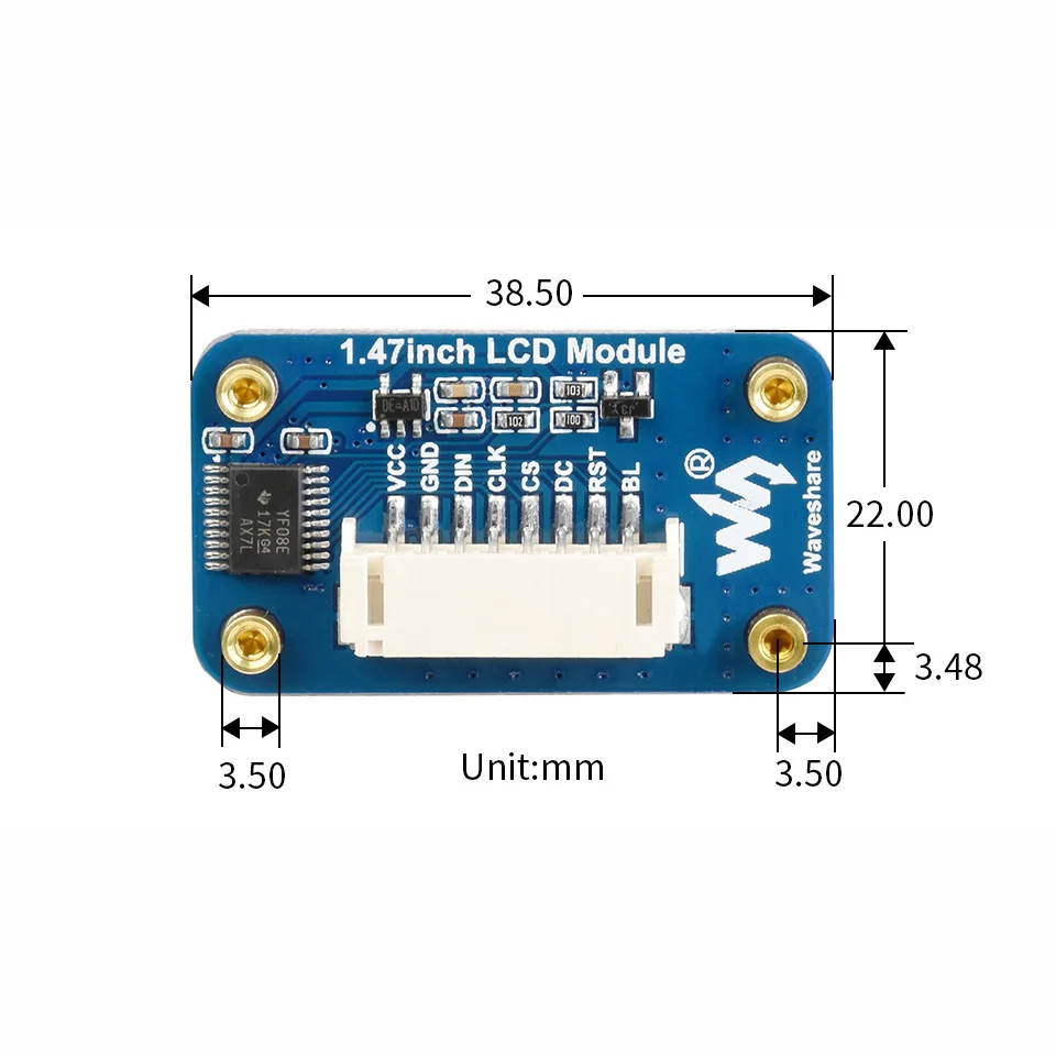 262K RGB ÷ 1.47 ġ LCD  ÷ ,   4/3//Ƶ̳/STM32 ձ 𼭸 172x320 SPI ̽