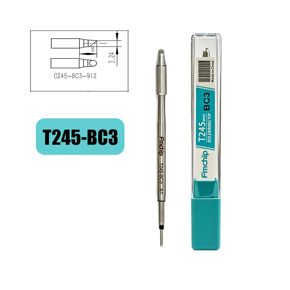 FMchip T245 Soldering Tip C245 Series for T80P T90B HS02A Soldering Iron Replace Tip C5/KU/K/BC2/BC3/BCM3/I/IS/D22/D24 Optional image 15