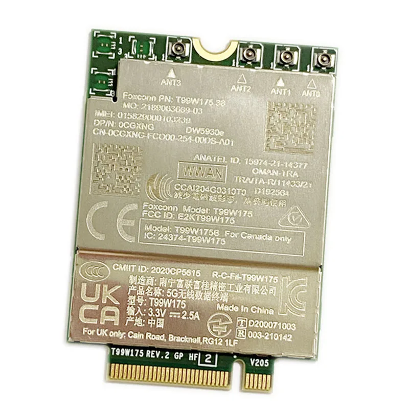 Módulo para Laptop Dell Dell Latitude 5430 7330 7430 7760 9420 9520 dp n 0cgxhg T99w175 Dw5930e X55 Foxconn5g - Imagem 3