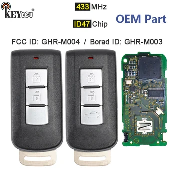 Keyforkess 433MHz ID47 Chip GHR-M003 / GHR-M004 OEM/parti originali Samrt Remote Key Fob per Mitsubishi Lancer Pajero L200 Montero