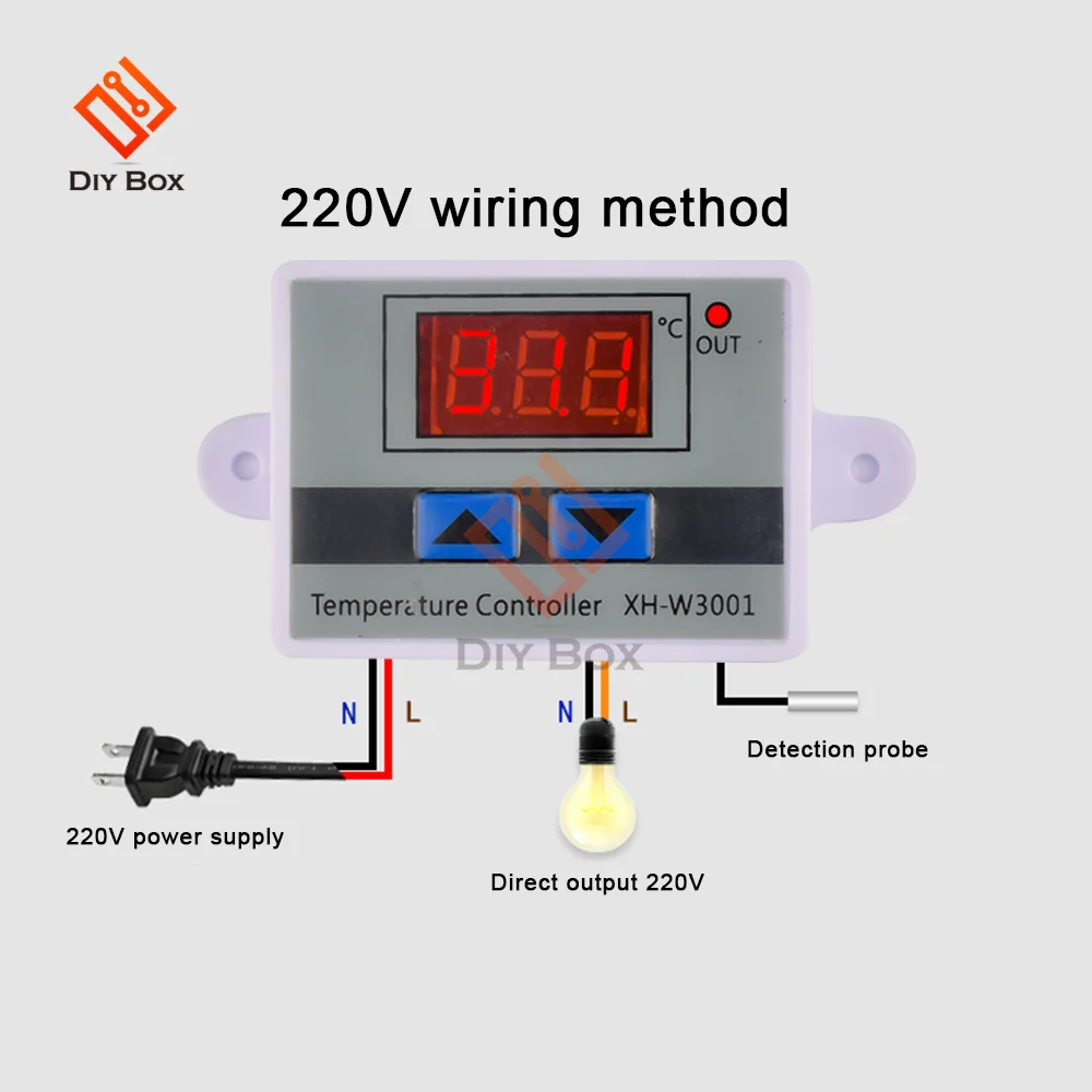 12V 24V 110V 220V LED Digital Temperature Controller Thermostat Thermoregulator Sensor Meter W3001 W3002 Heating Cooling smart thermostat,temperature humidity sensor,temperature humidity meter