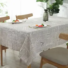 Linen Cotton Printed Tablecloth Rectangular Coffee Table Cloth  Living Room Table Cover Mat Furniture Home Decorative Material