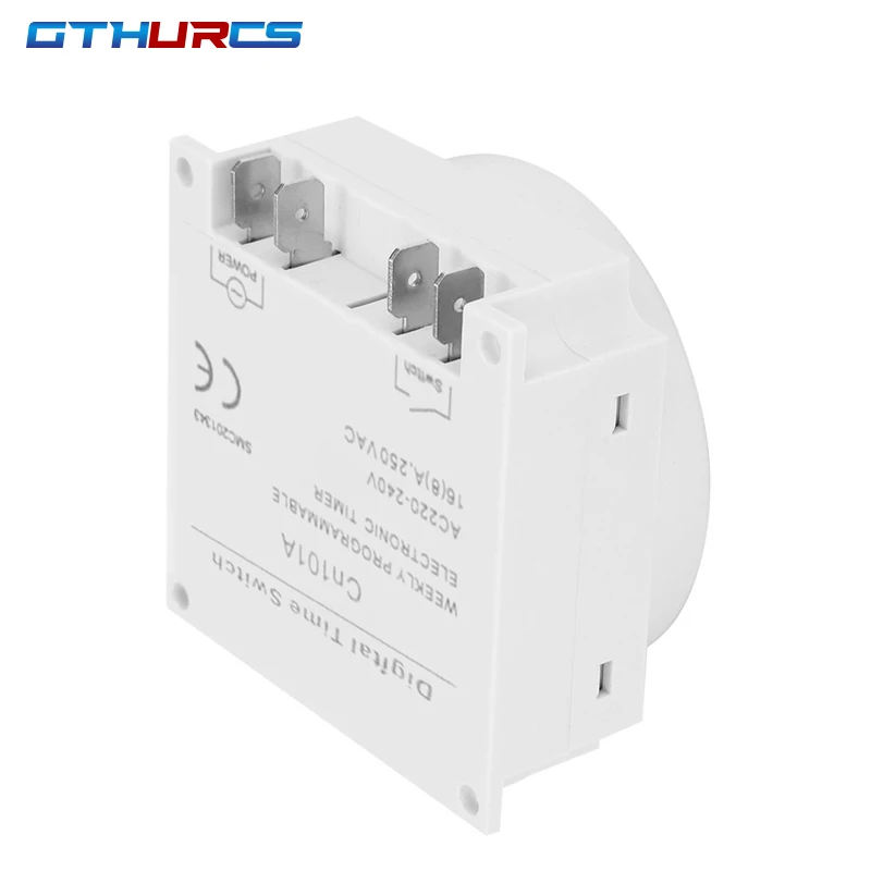 220V 110V 24V 12V CN101A Digital LCD Power Timer programmabile Time Switch relè 16A CN101 Timer Switch