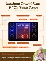 Upgraded Oil Press Machine Automatic Oil Presser Cold Hot Press with Intelligent Control/LCD Touch Screen/ 6 Levels 2