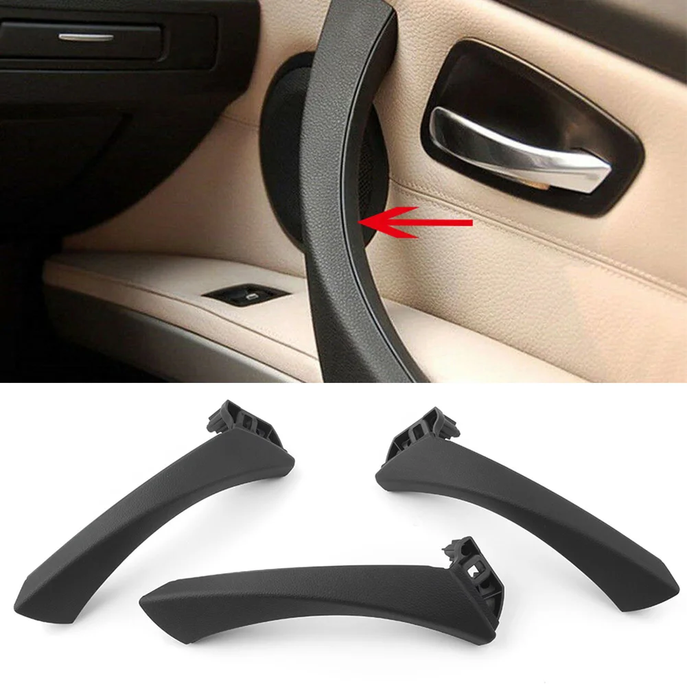 

6PCS/SET Car Inner Door Panel Handle Pull Trim Cover For BMW E90 E91 3 Series 2004-2008 2009 2010 2011 2012 2013 2014 RHD Only