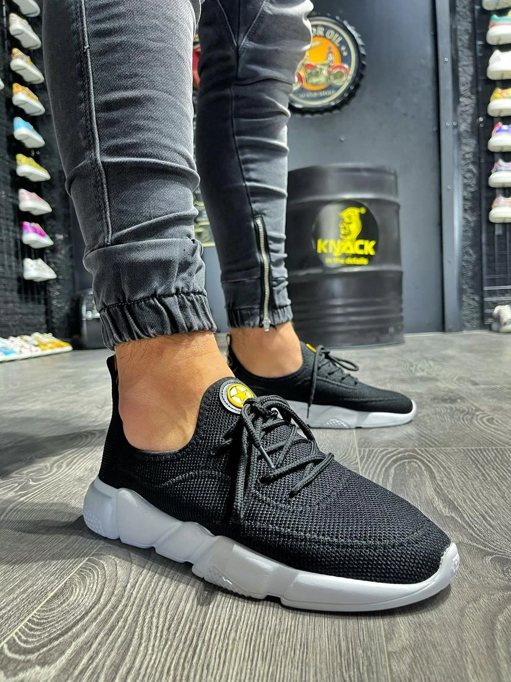 Zapatillas de deporte Original, negro, con suela blanca, KX 300| | - AliExpress