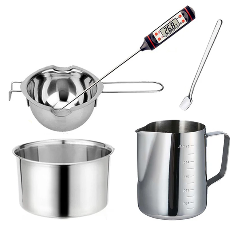 candle wax boiler stainless steel with heat resistant handle for melting