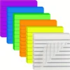 300 Sheets Lined Transparent Sticky Notes, 3x3 Inch 6 Colorful Tabs With Line For Office College School Classroom Supplies 1